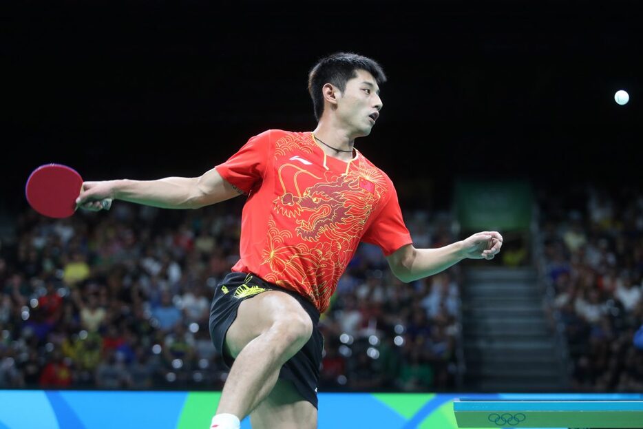 写真：吉田が何十回と観ていると語る張継科（中国）/提供：ittfworld