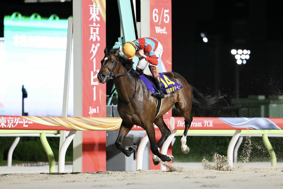 2024東京ダービー・ラムジェットと三浦皇成騎手 (C)Hiroki Homma