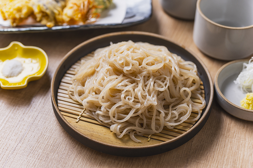 手打ちの「ひやむぎ」