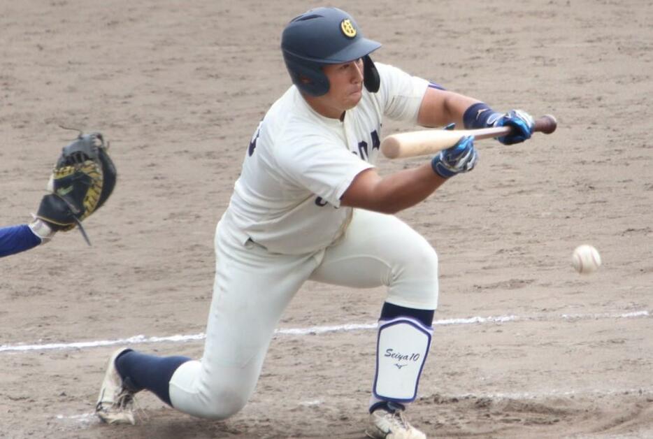 自らの意思でバントを選択した渡部 聖弥