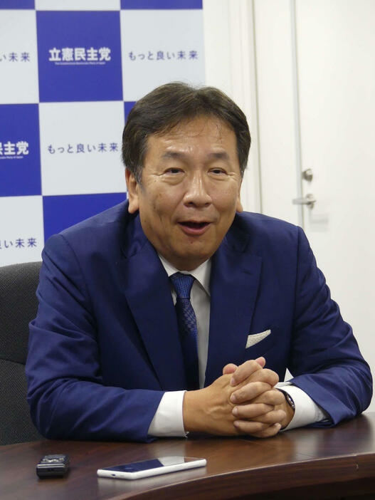 枝野幸男前代表（2024年9月撮影）