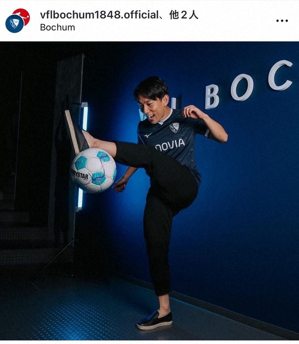 三好康児。ボーフムインスタグラム（@vflbochum1848.officcial）から