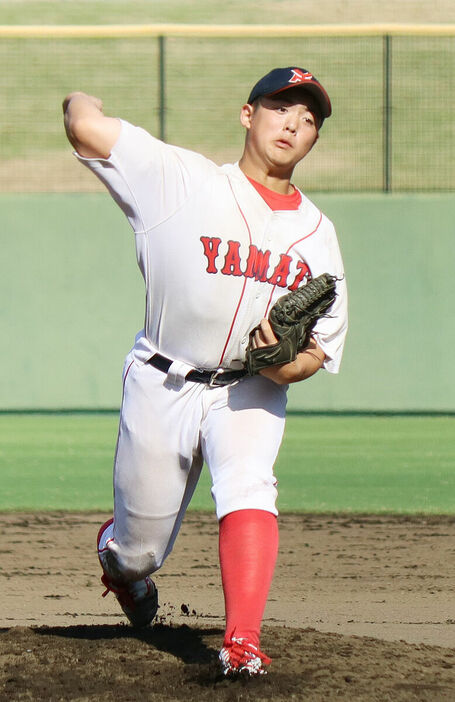 先発して３回２失点の神奈川大和・岡