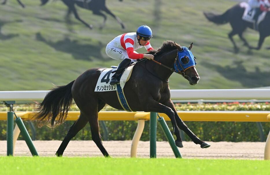 3戦目で初勝利を挙げたダノンミッション＝27日、東京競馬場（撮影・奈良武）