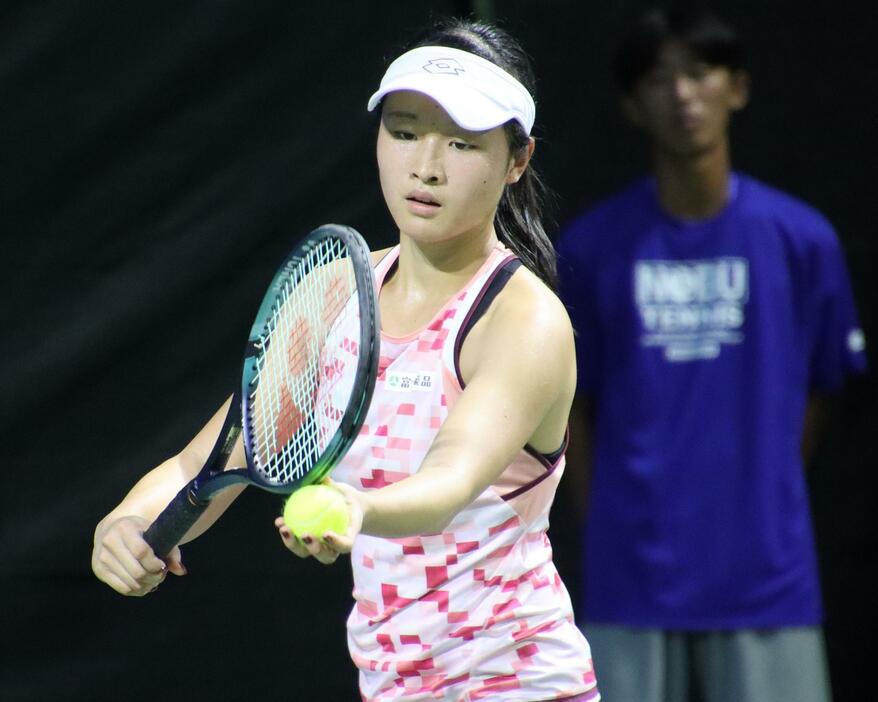 今大会1回戦の齋藤咲良[画像/tennis365.net]