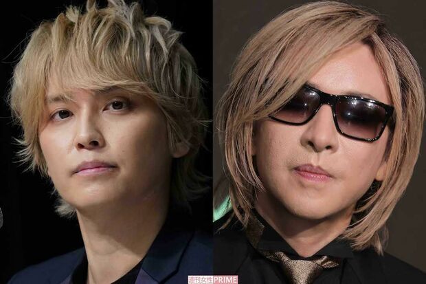 左から手越祐也、YOSHIKI