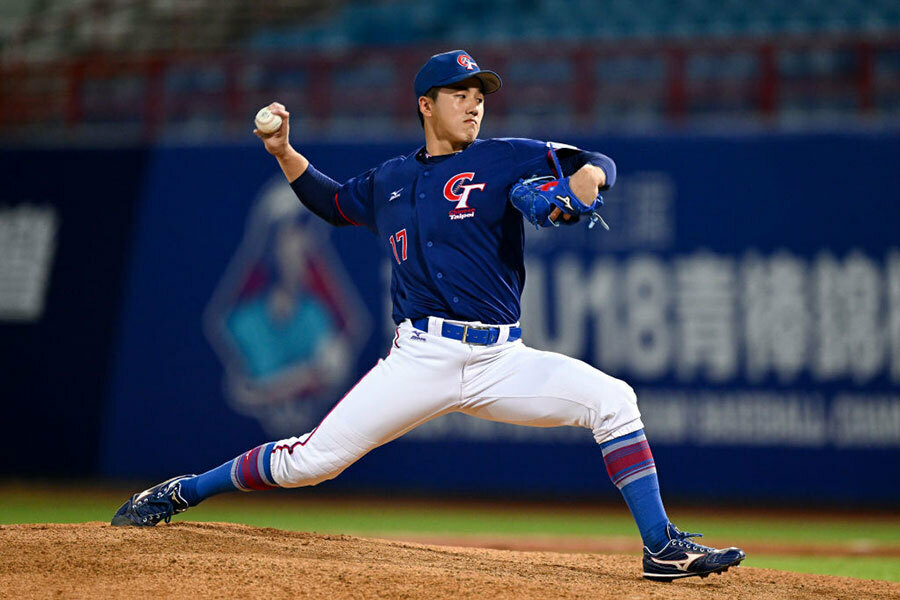 台湾U18代表のチェン・ムーヘン【写真：Getty Images】