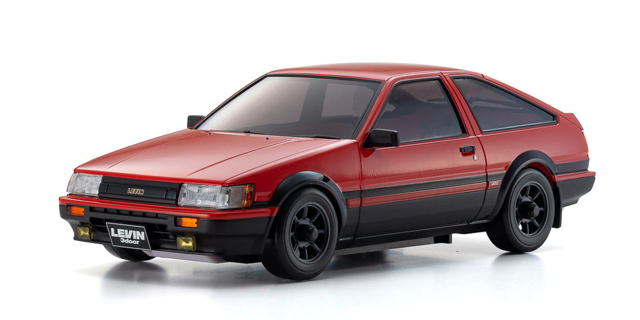 京商 「ミニッツAWD トヨタ カローラレビン AE86 レッド／ブラック 32641RBK」（3万800円）