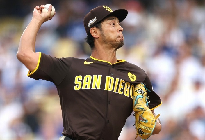 大谷を抑え込んだダルビッシュ。(C)Getty Images