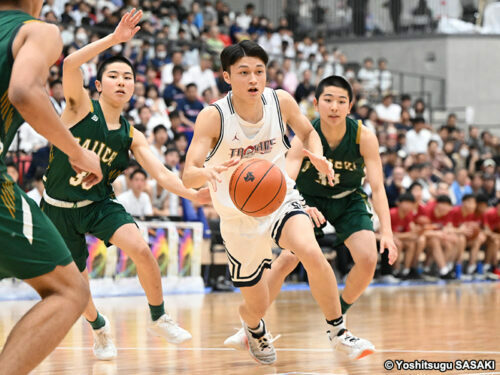 インターハイ予選決勝でも激突した福大大濠と福岡第一［写真］＝佐々木啓次