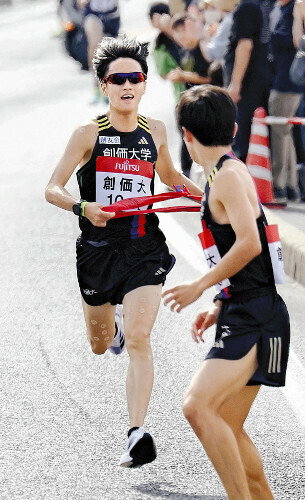 出雲駅伝２区で爆発的な走りを見せた創価大の吉田響