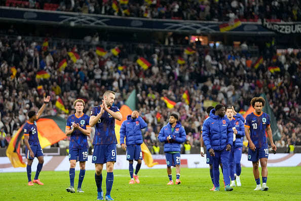 ドイツ戦後のオランダの選手達　photo/Getty Images