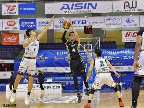 無観客試合のなか驚異的なパフォーマンスを発揮した金丸 [写真]＝B.LEAGUE