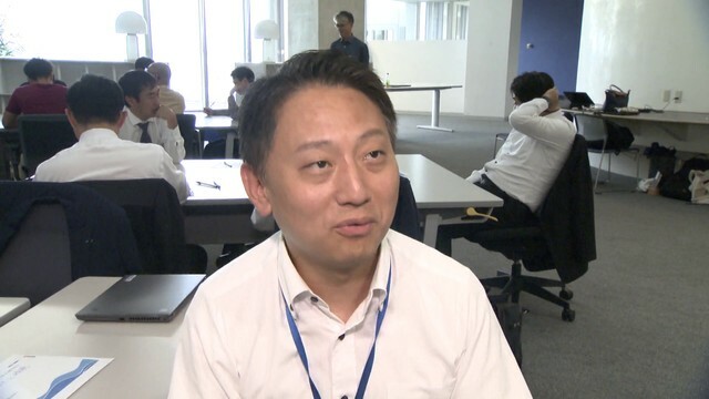 研修に参加した男性社員