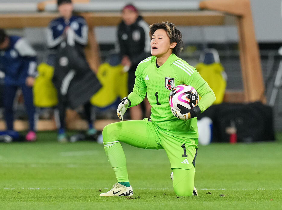 日本GK山下杏也加（2024年2月28日撮影）