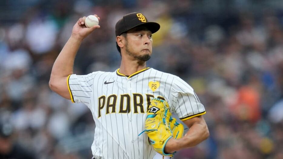 ドジャース・山本との投げ合いの実現が期待されるパドレス・ダルビッシュ有（MLB Advanced Media）