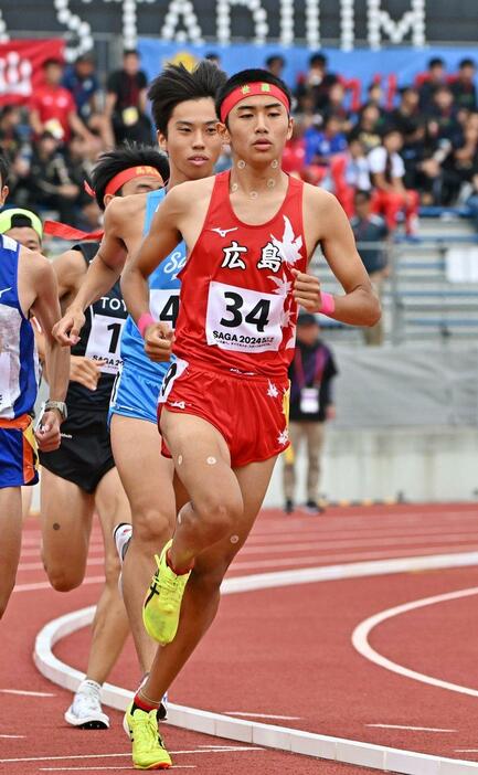 少年男子A5000㍍決勝で6位となった本宮