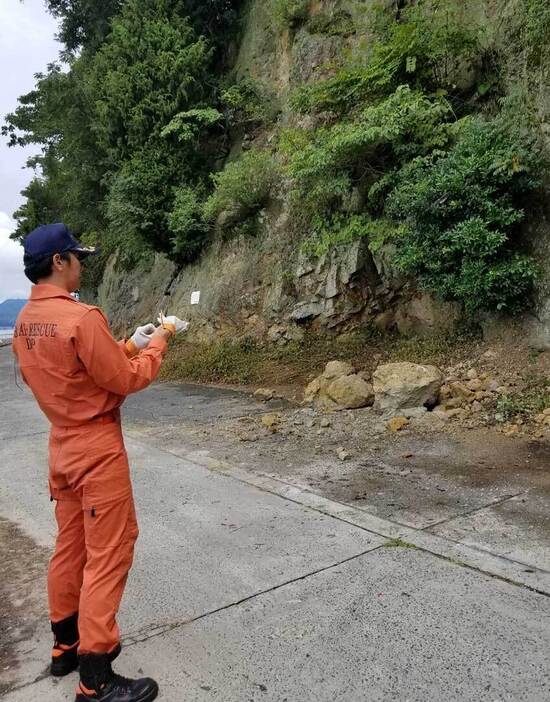 レスキュー隊時代の野村さん。写真＝木下 樹