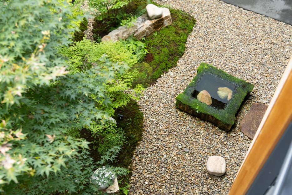 「IDO KYOTO」の中庭にある井戸。この水を使い出汁などをひく