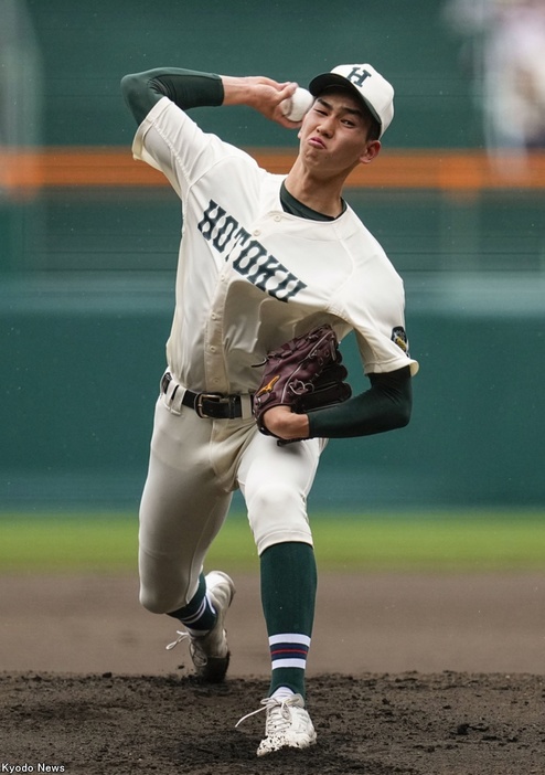 報徳学園・今朝丸裕喜 (C)Kyodo News