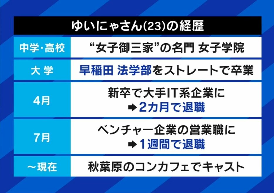 ゆいにゃさんの経歴