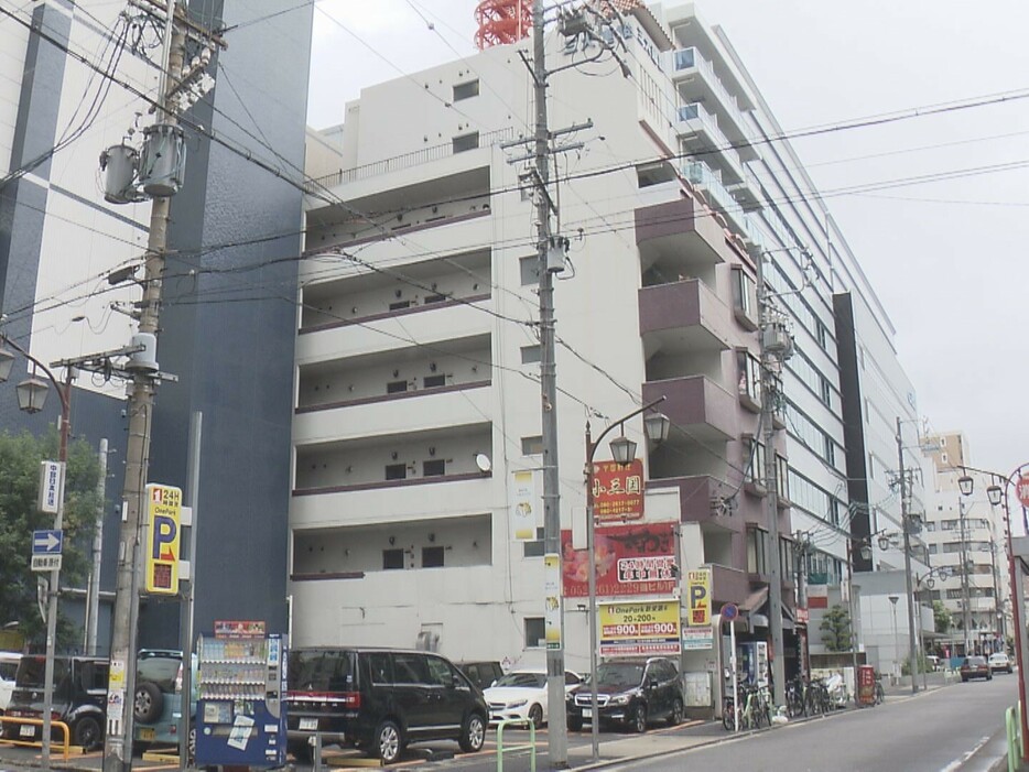 遺体が見つかった現場 名古屋市中区