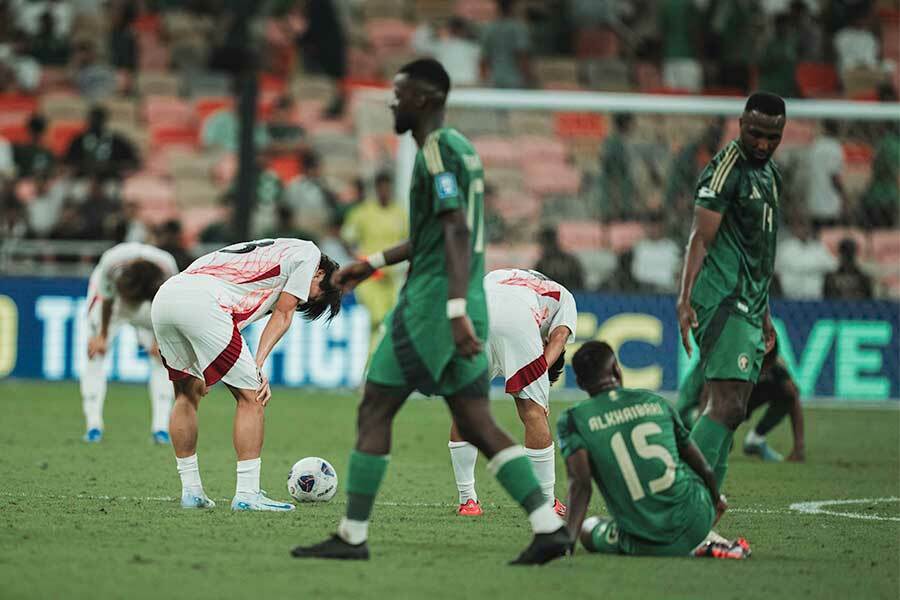 試合勘不足の影響が懸念されているサウジアラビア【写真：岩本太成】