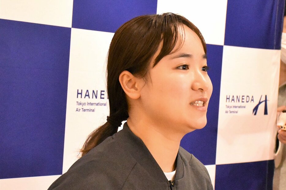 帰国した伊藤美誠