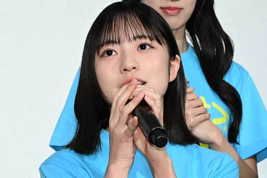 舞台あいさつに登場した日向坂46の正源司陽子【写真：ENCOUNT編集部】