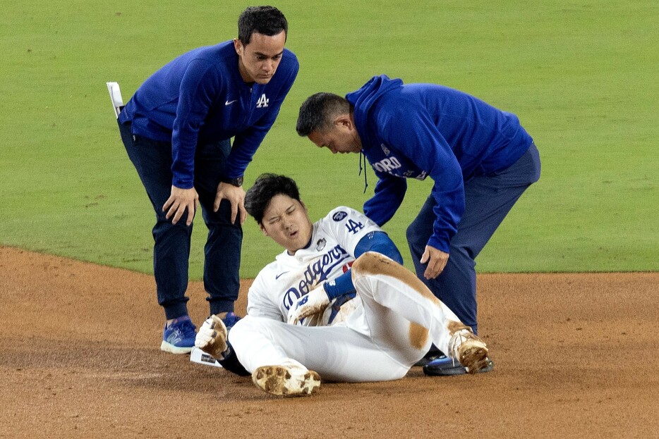 左肩を亜脱臼した大谷は果たして出場できるだろうか(C)Getty Images