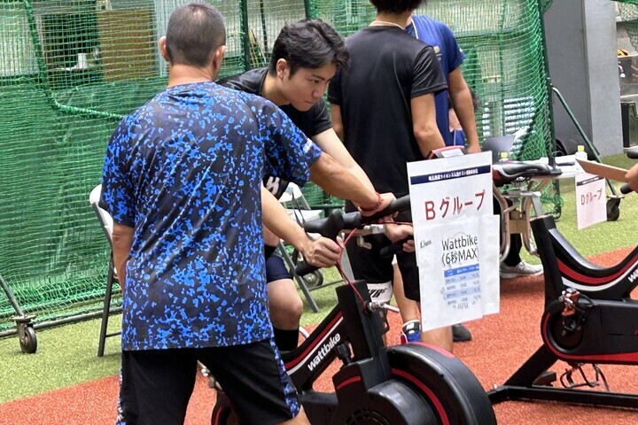 さまざまなデバイスを使って行われるライオンズの入団テスト。一般的なプロ野球の「テスト」とはかなり趣が異なる。