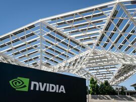 The Nvidia headquarters in Santa Clara, California. Photographer: Loren Elliott/Bloomberg