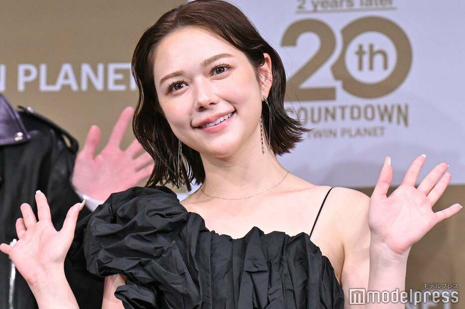 「ツインプラネット感謝祭」開催記念取材会に出席した村重杏奈