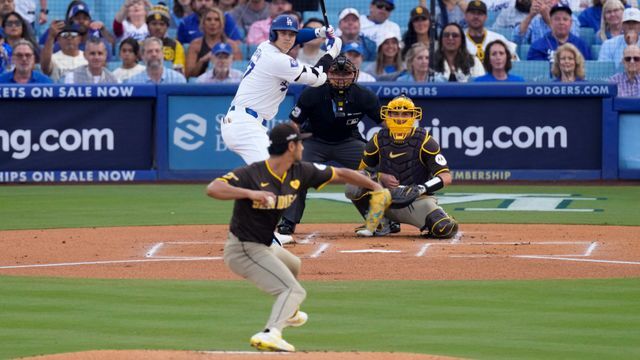 ドジャース・大谷翔平選手と対戦したパドレス・ダルビッシュ有投手（写真：AP/アフロ）