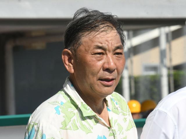 大根田裕之調教師(23年8月撮影、(c)netkeiba)