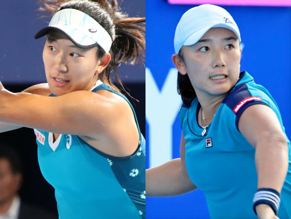 （左から）内島萌夏と岡村恭香[画像/tennis365.net]