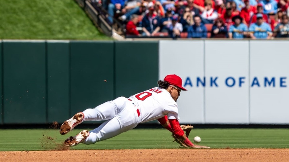 フィールディング・バイブル賞を受賞したカージナルスのメイソン・ウィン（MLB Advanced Media）