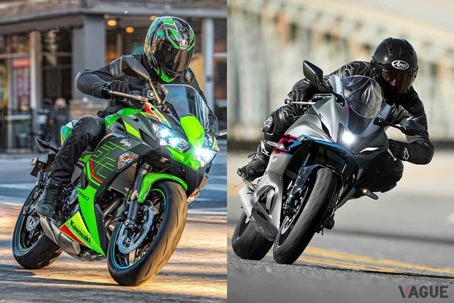 ミドルクラスのフルカウルスポーツ、カワサキ「ニンジャ650」とヤマハ「YZF-R7」