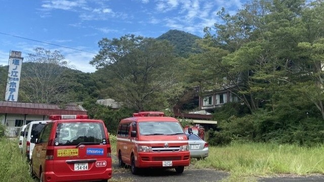 火事があった現場　高松市塩江町　9月25日