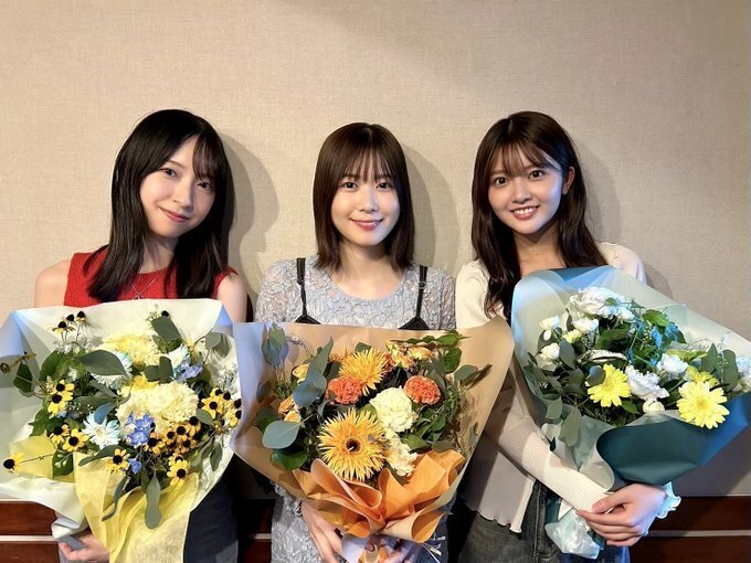 （左から）金村美玖、丹生明里、山下葉留花