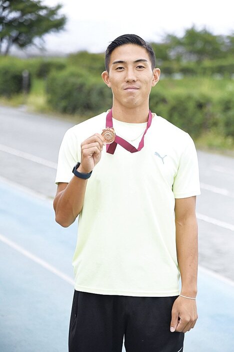 全日本インカレで3位に輝いた穂苅さん