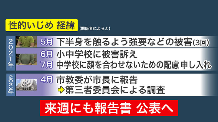 "性的いじめ"をめぐる経緯