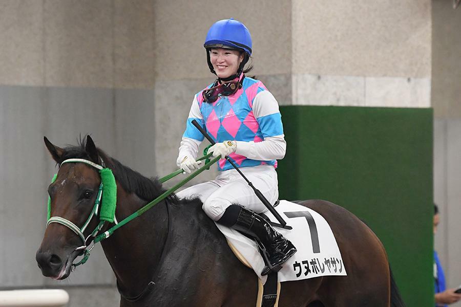 藤田菜七子 8月25日 3歳未勝利（新潟）ウヌボレヤサンでの勝利が最後となった（C）SANKEI