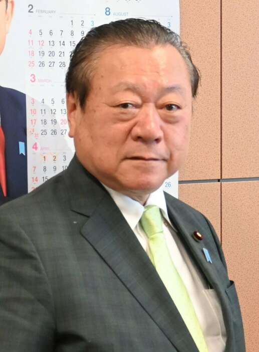 自民党千葉県連の桜田義孝会長（村上智博撮影）