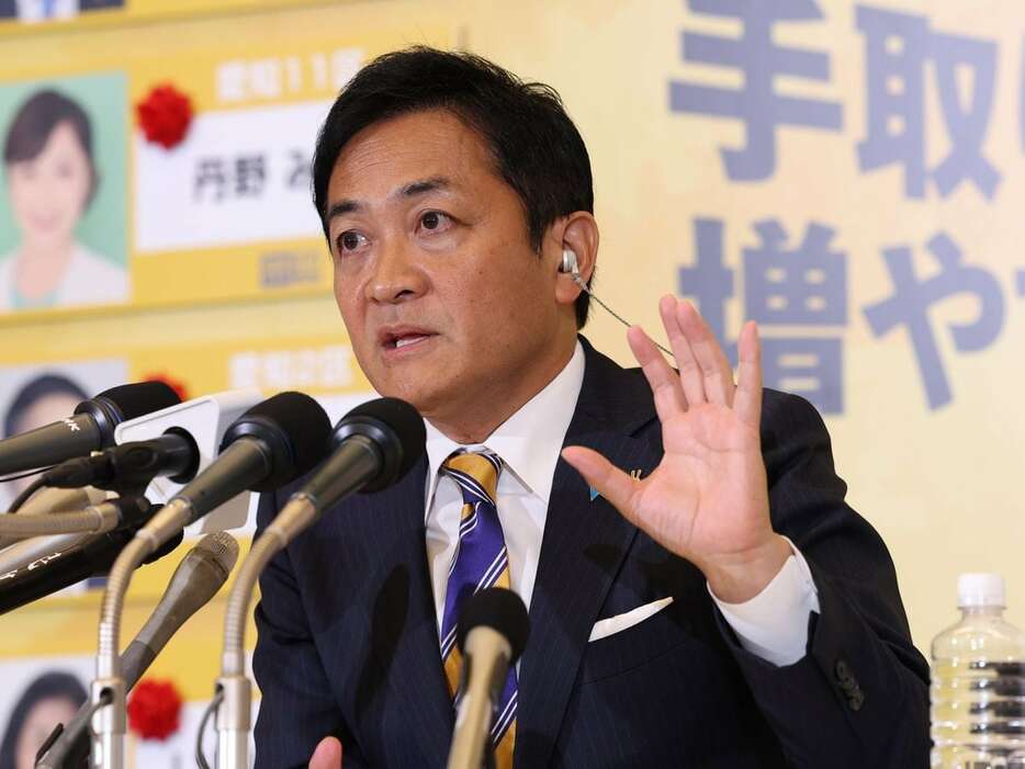 国民民主党の玉木雄一郎代表（川口良介撮影）