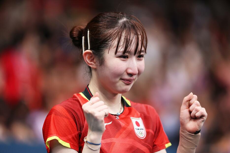 卓球アジア選手権のシングルスを棄権することを発表した早田ひな。(C)Getty Images