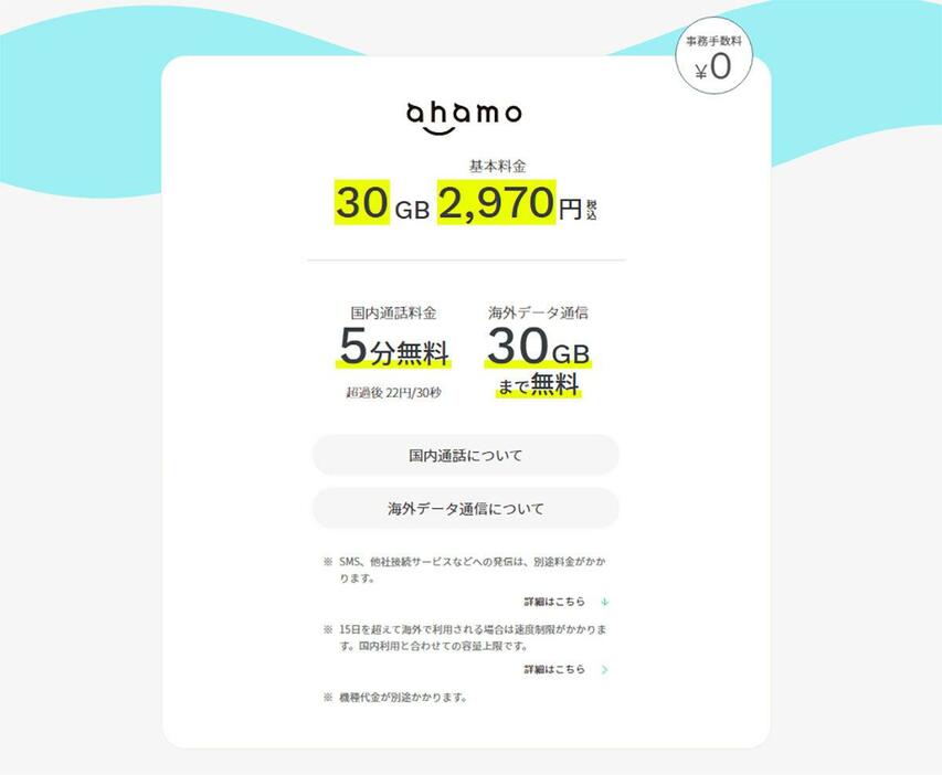 （画像はahamo公式サイトより引用）