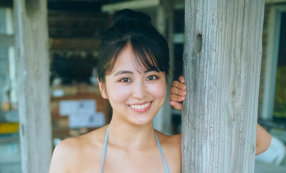 「ヤンマガWeb」に登場した福井梨莉華さん（c）岡本武志／ヤンマガWeb