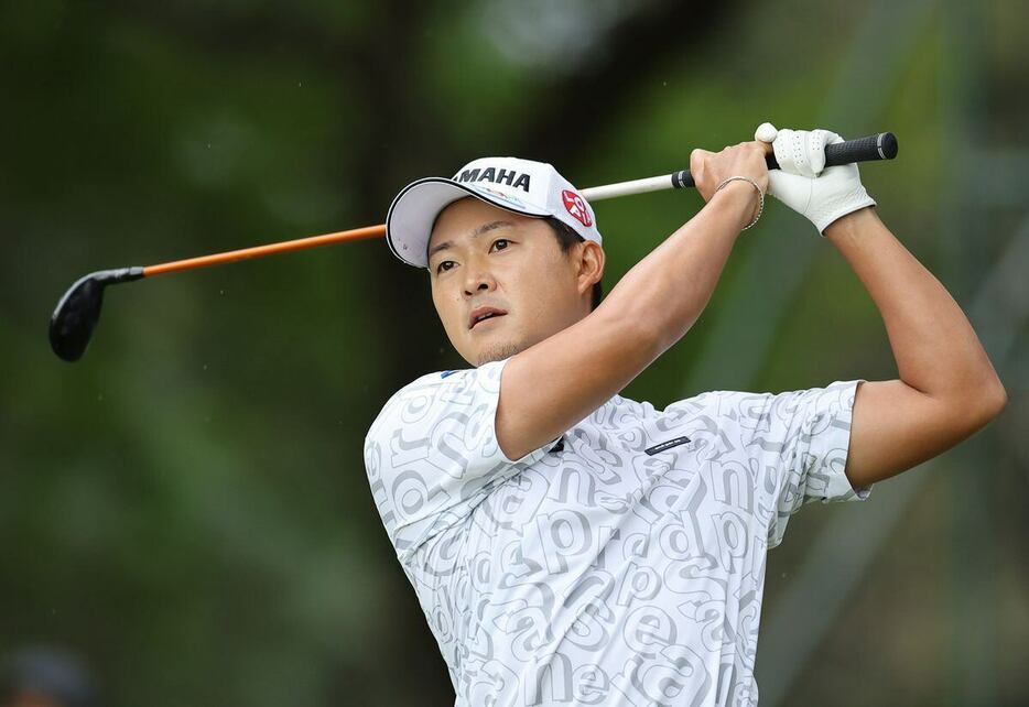 2位につけた今平周吾＝埼玉・東京GC（撮影・萩原悠久人）