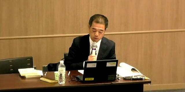 講演する江村智禎弁護士